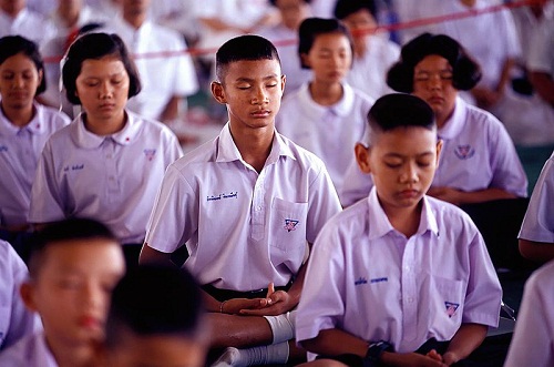 Đồng phục điển hình của học sinh Thái Lan. Ảnh: WikiCommmons