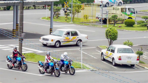 Đường chạy sa hình trong một trường dạy lái ở Nhật Bản. Ảnh: The Japan Times