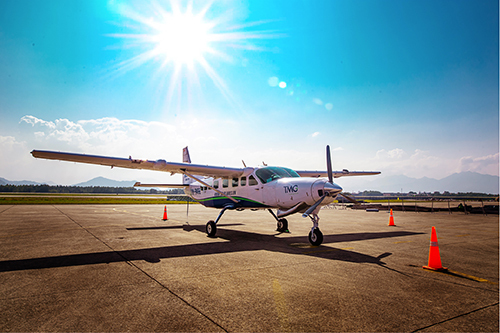 HAA sử dụng máy bay 12 chỗ Cessna Grand Caravan 208B-EX trong các chuyến bay của hãng. Ảnh: HAA.