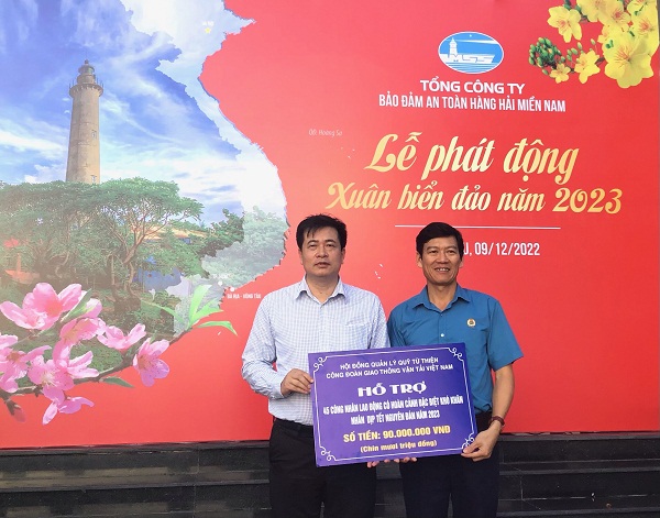 Công đoàn Tổng Công ty BĐATHH Việt Nam phát động Xuân Biển đảo năm 2023 - Ảnh 5.