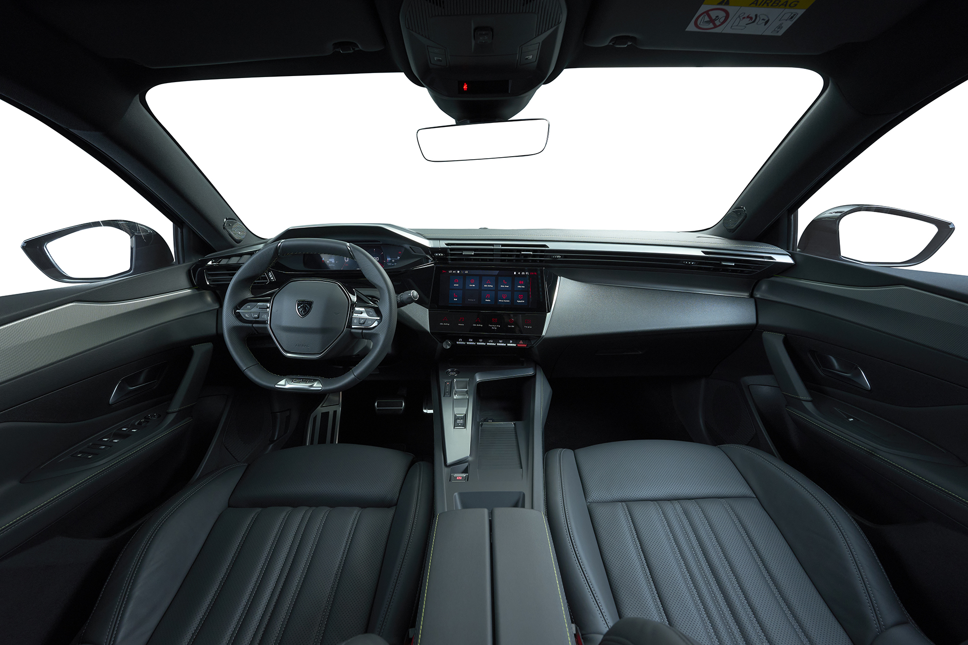 Khoang lái New i-Cockpit trên phiên bản Peugeot 408 GT.