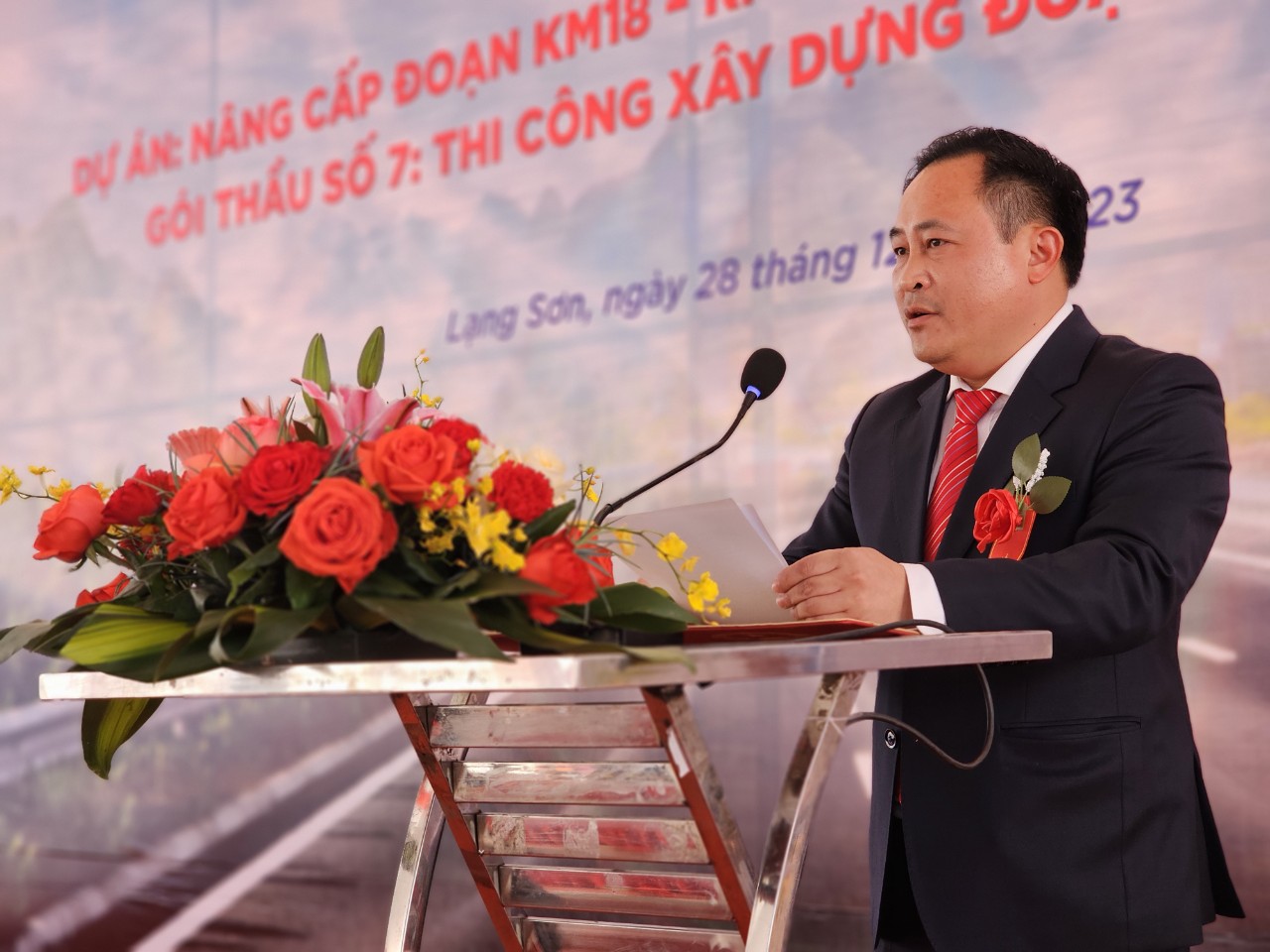 Lạng Sơn: Động thổ dự án hơn 2 nghìn tỷ đồng nâng cấp QL4B- Ảnh 3.
