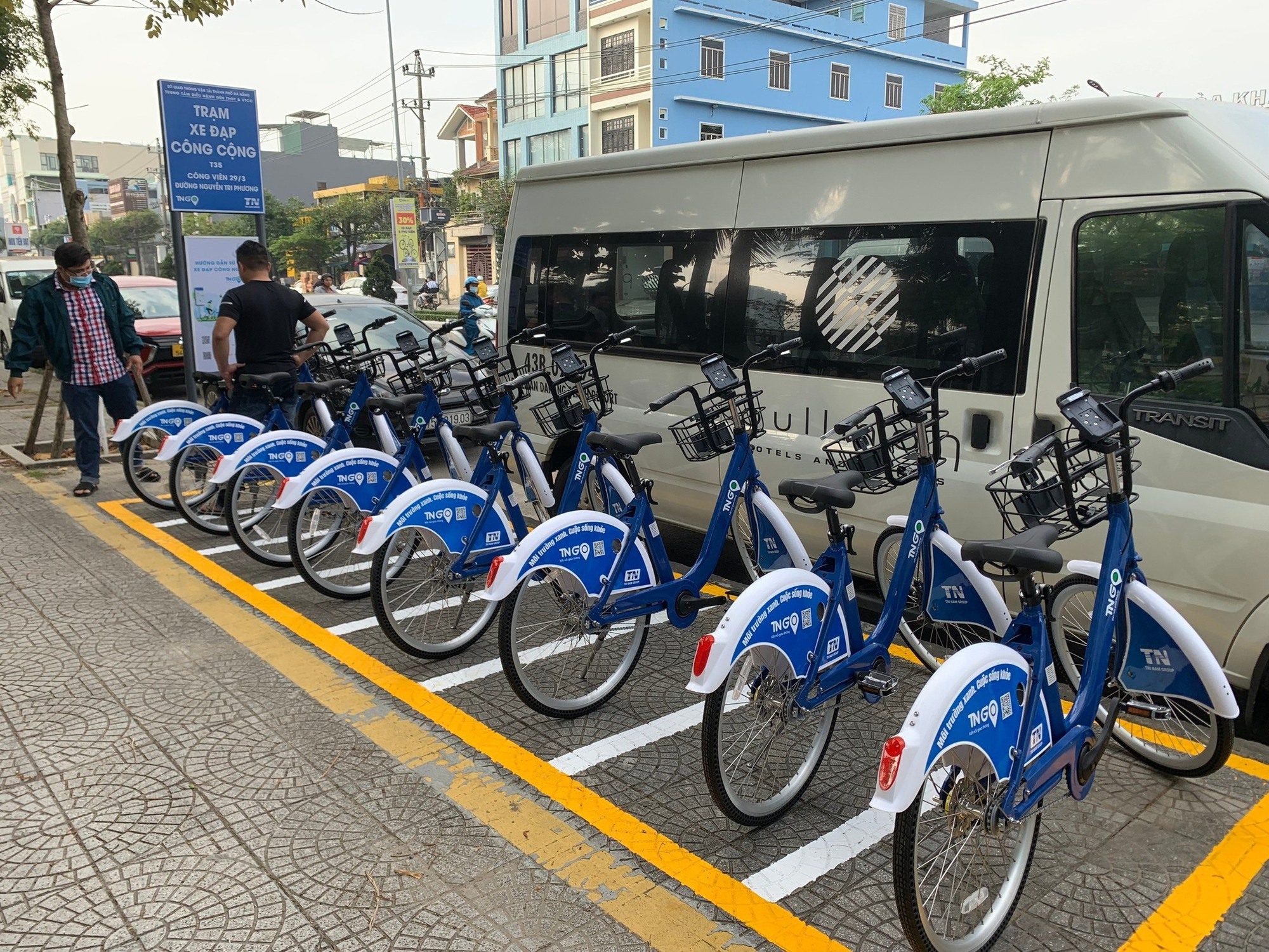 Đà Nẵng triển khai thí điểm dịch vụ xe đạp công cộng ứng dụng QRCODE - Ảnh 1.