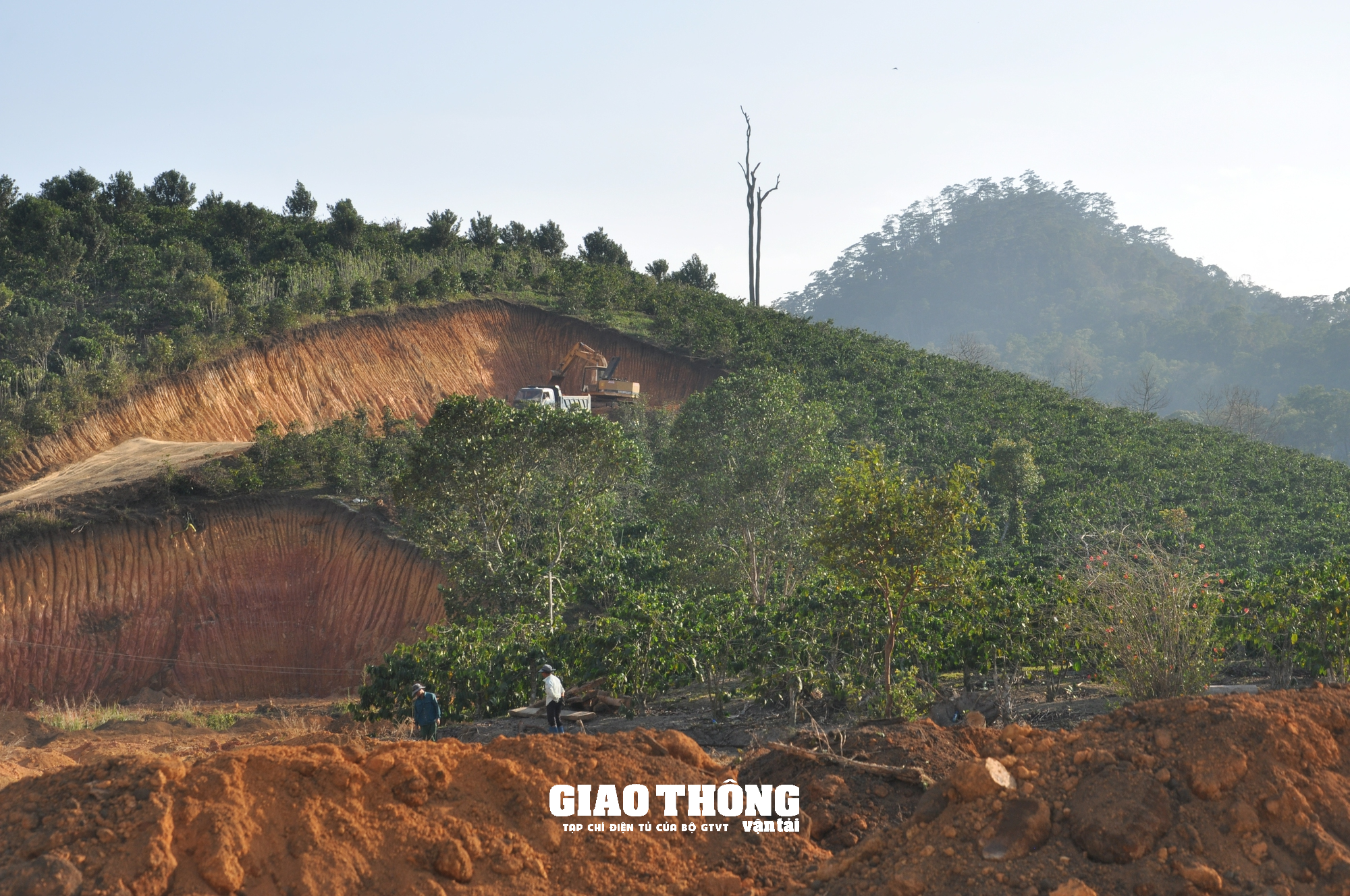 Nhức nhối nạn đào, san lấp mặt bằng xâm phạm hành lang tuyến QL27, ĐT724 ở Lâm Đồng - Ảnh 2.