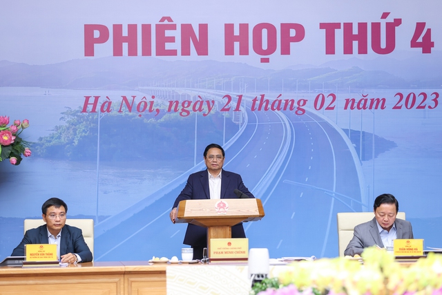 Thủ tướng Phạm Minh Chính, Trưởng Ban Chỉ đạo Nhà nước các công trình, dự án quan trọng quốc gia, trọng điểm ngành GTVT chủ trì phiên họp thứ 4 của Ban Chỉ đạo