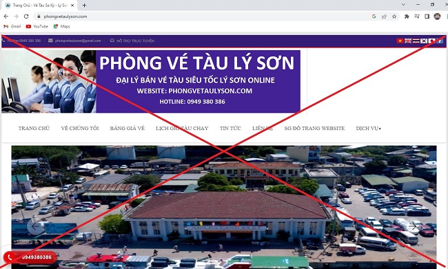 Xuất hiện nhiều Website giả mạo bán vé tàu tuyến Sa Kỳ - Lý Sơn ở Quảng Ngãi - Ảnh 4.