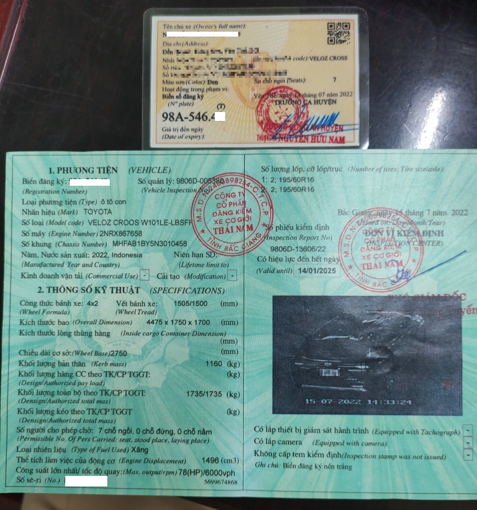 Bắc Giang phạt nặng lái xe sử dụng giấy đăng ký xe, kiểm định giả để lưu thông - Ảnh 2.