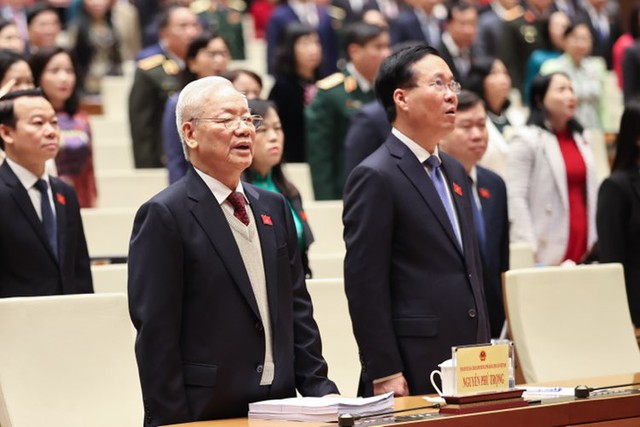 Tổng Bí thư Nguyễn Phú Trọng dự khai mạc kỳ họp Quốc hội bất thường- Ảnh 1.