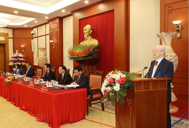 Toàn văn phát biểu của Tổng Bí thư Nguyễn Phú Trọng tại phiên họp đầu tiên của Tiểu ban Văn kiện Đại hội XIV- Ảnh 2.