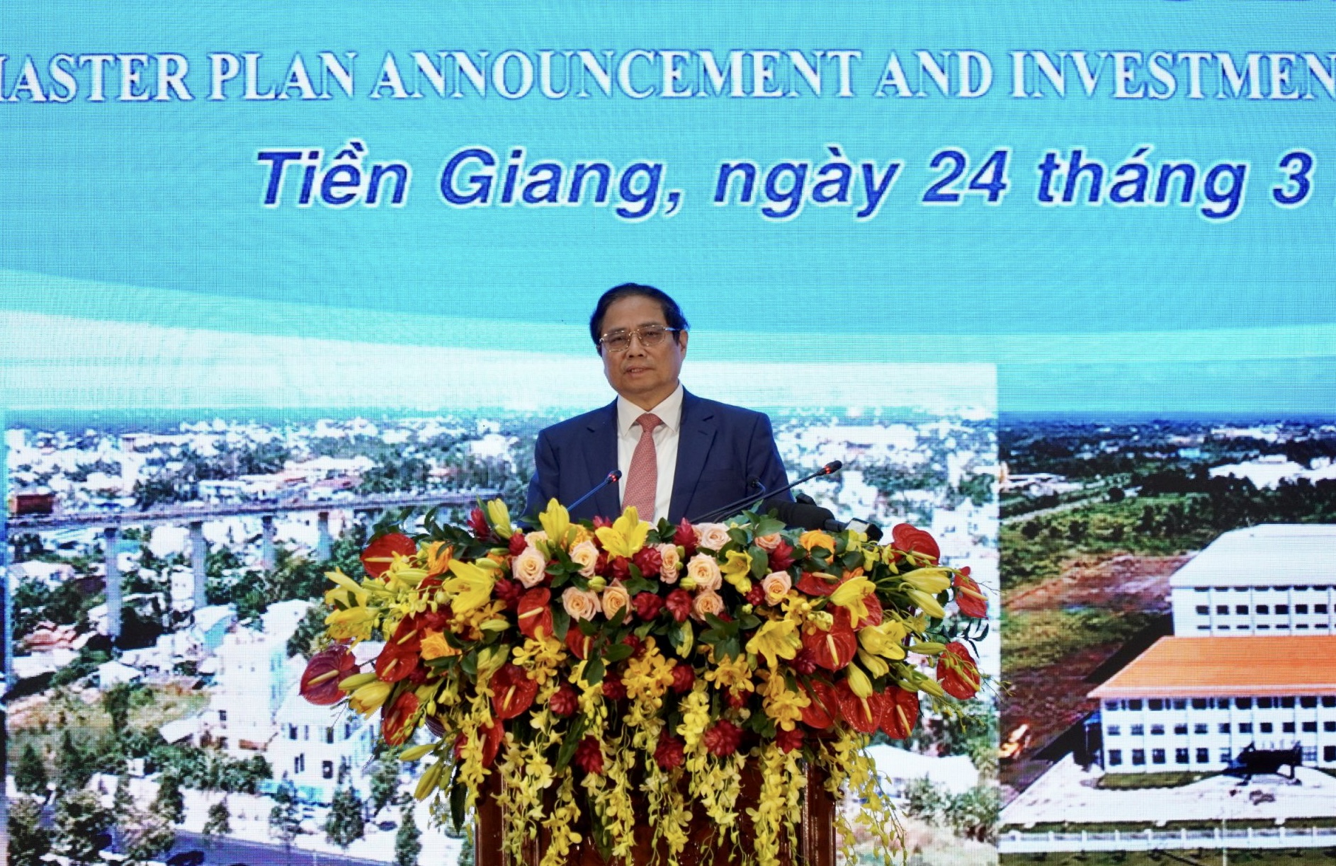 Thủ tướng Phạm Minh Chính: Tiền Giang cần chú trọng phát triển hạ tầng giao thông, tạo đà phát triển- Ảnh 1.