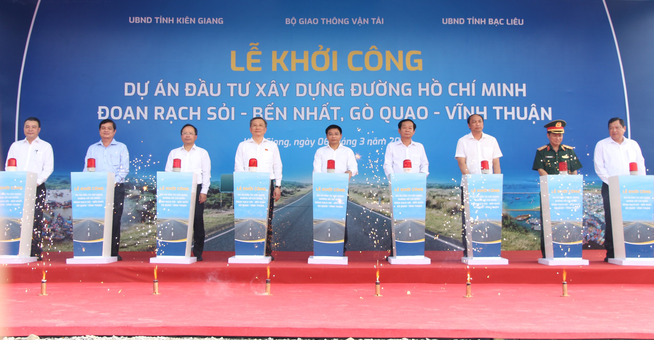 Khởi công dự án đường Hồ Chí Minh qua Bạc Liêu - Kiên Giang- Ảnh 1.