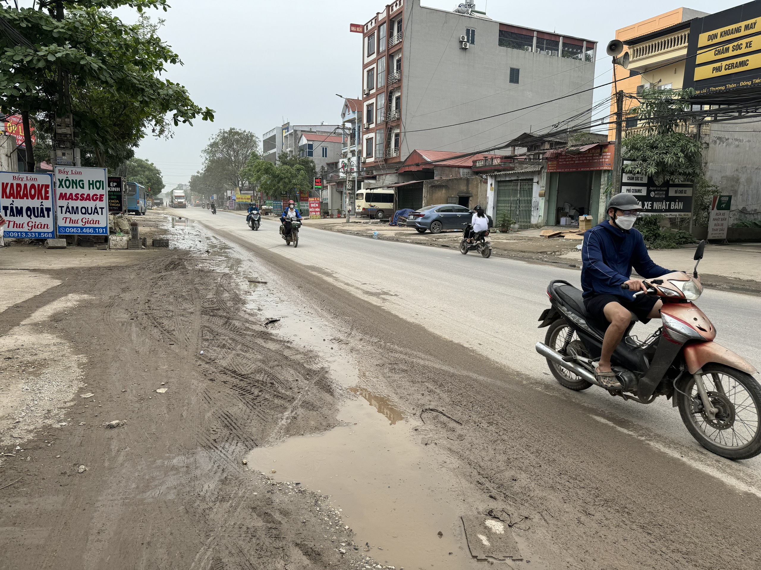 Bắc Ninh: Dự án cải tạo Tỉnh lộ 295 địa bàn huyện Yên Phong, vẫn là cách thi công thiếu an toàn- Ảnh 5.