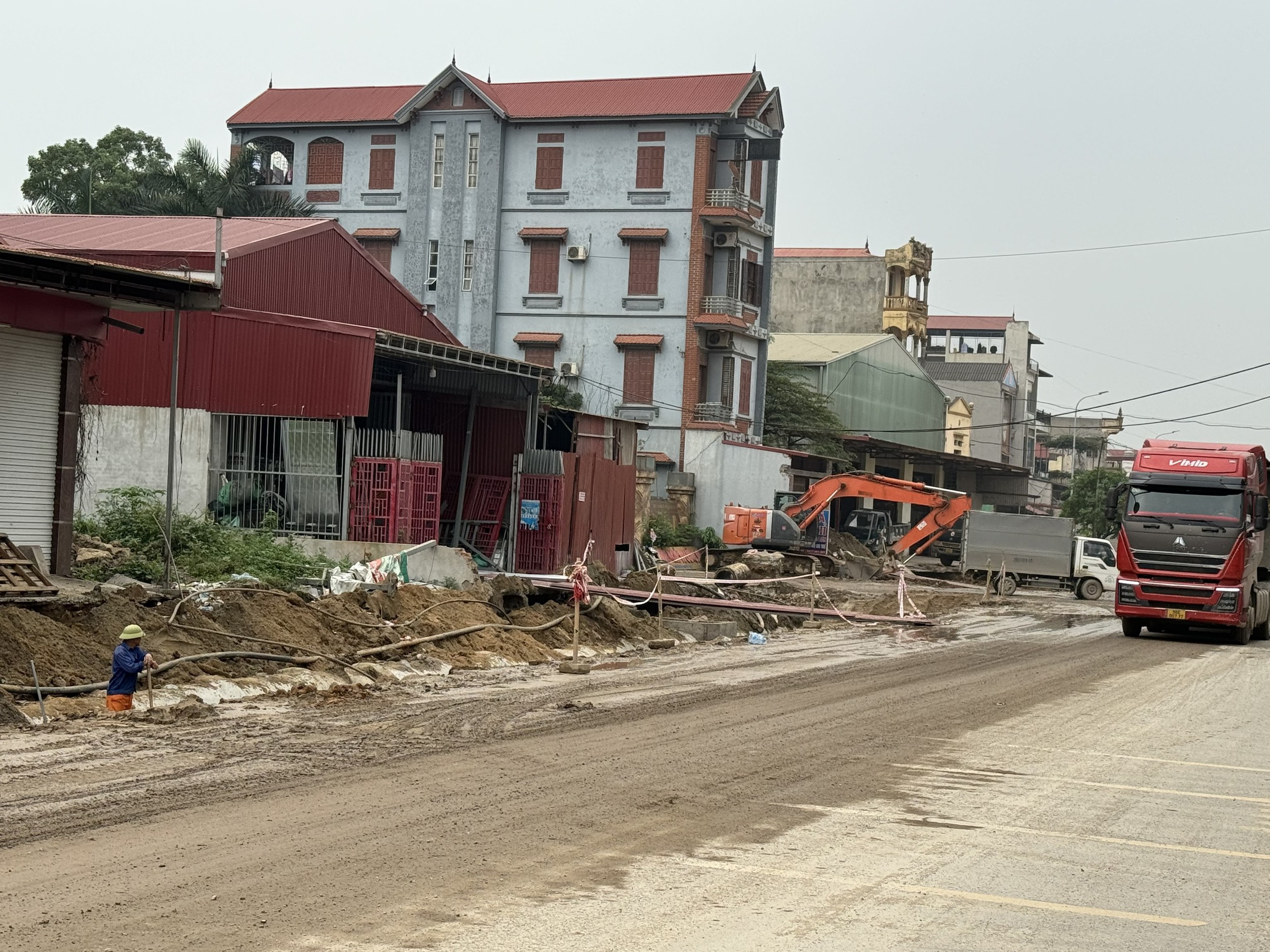 Bắc Ninh: Dự án cải tạo Tỉnh lộ 295 địa bàn huyện Yên Phong, vẫn là cách thi công thiếu an toàn- Ảnh 8.