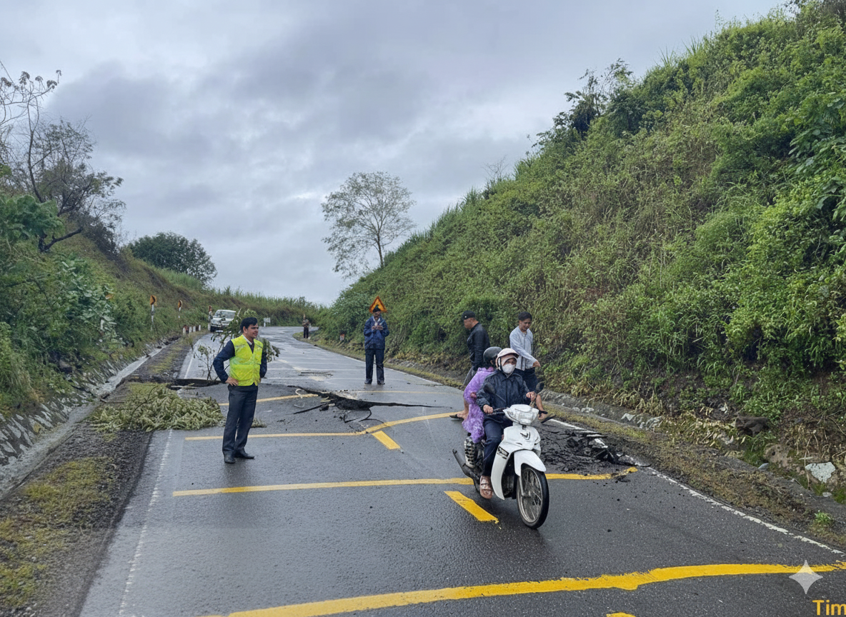 Mưa lũ, sạt lở lịch sử ở Nam Trung bộ: Canh đường, đảm bảo giao thông, phục vụ cứu hộ cứu nạn - Ảnh 4.