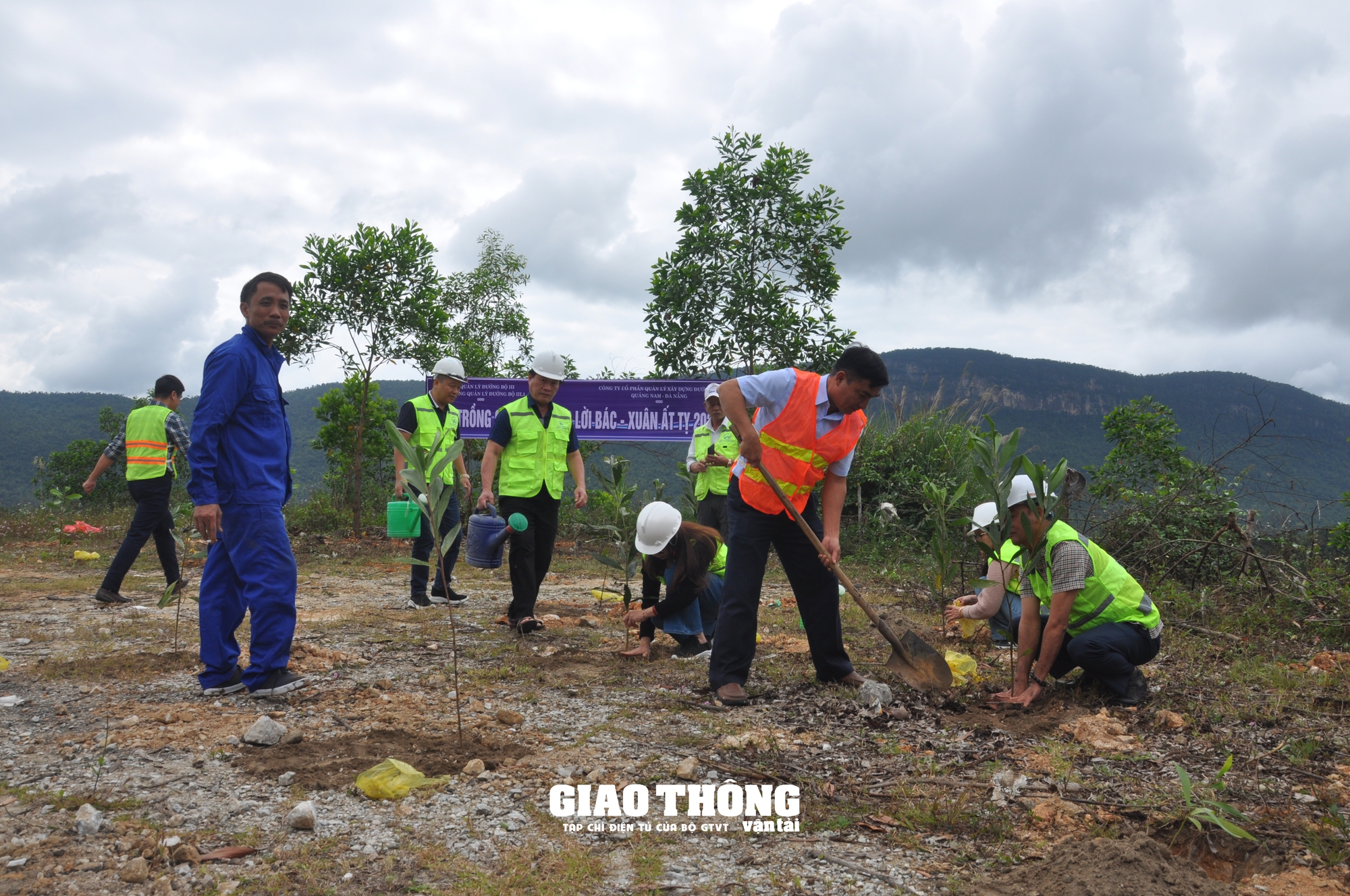 Trồng cây xanh tao hộ lan mền, bảo vệ hành lang đường bộ trên tuyến đường Hồ Chí Minh - Ảnh 6.