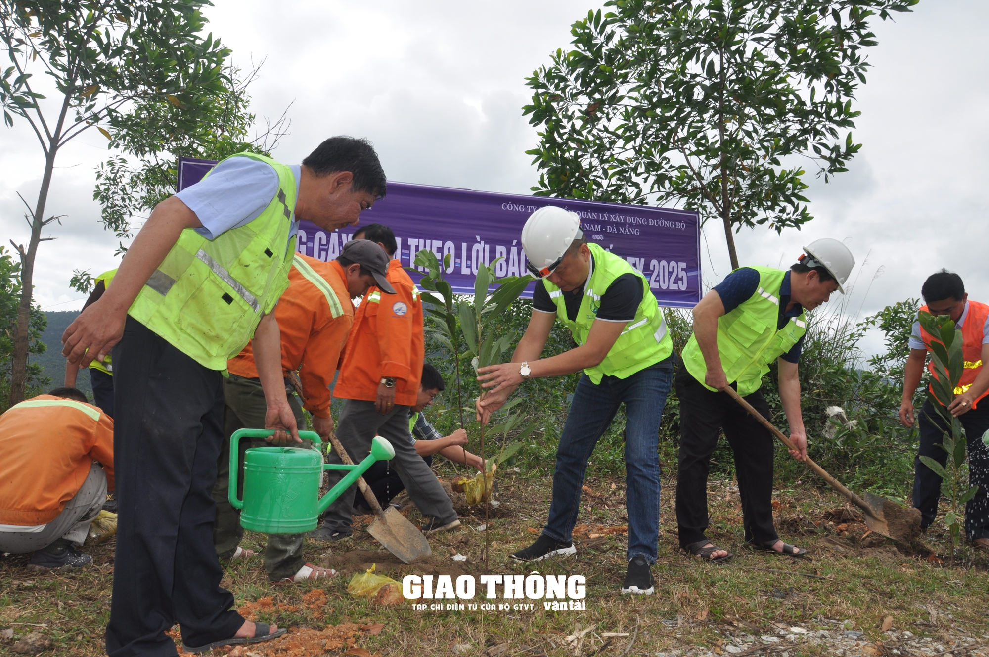 Trồng cây xanh tao hộ lan mền, bảo vệ hành lang đường bộ trên tuyến đường Hồ Chí Minh - Ảnh 8.