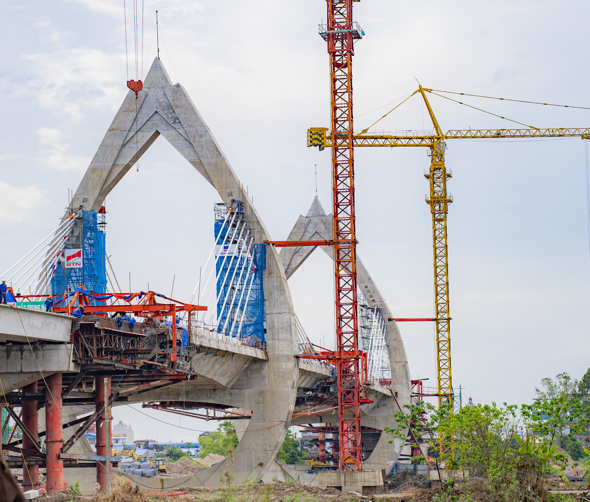 Nam Định: Cầu Thiên Trường chuẩn bị được thông xe - Ảnh 2.