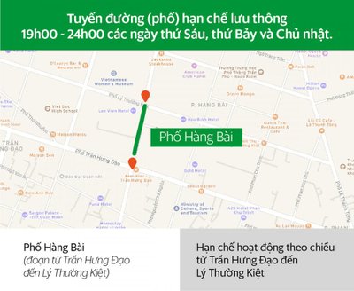 Những tuyến đường hạn chế lưu thông tại Hà Nội đối với xe hợp đồng dưới 9 chỗ