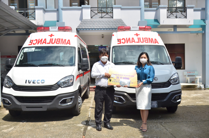 Sở Y tế Kiên Giang đã phân bổ 3 xe cứu thương do S