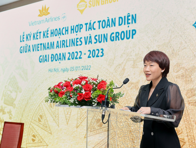 Bà Mai Thúy Hằng, Phó Tổng giám đốc Sun Group phát