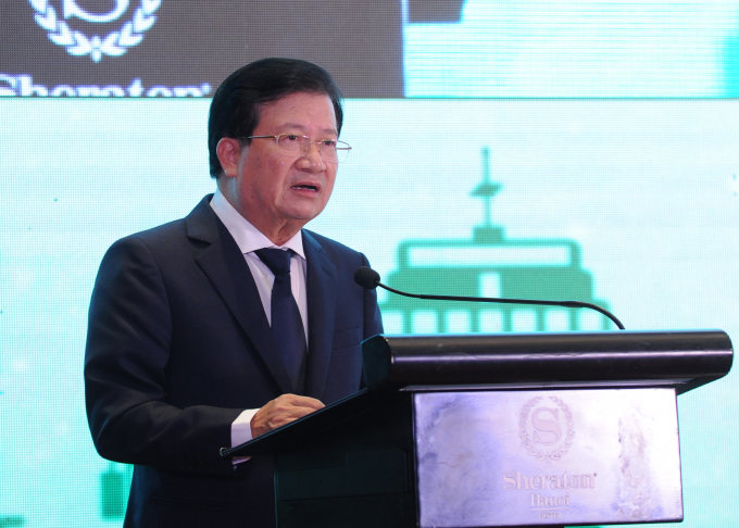Phó Thủ tướng Chính phủ Trịnh Đình Dũng phát biểu 