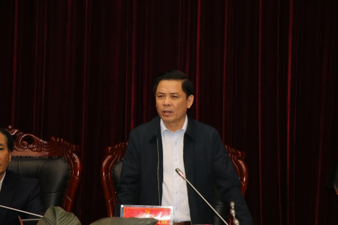 Bộ Trưởng Nguyễn Văn Thể, phát biểu tại buổi làm v