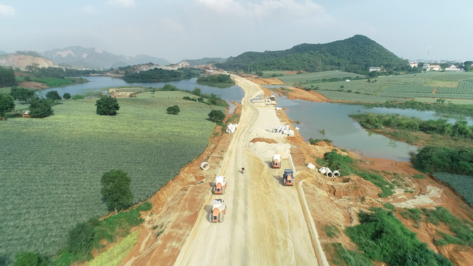 Cao tốc Bắc - Nam đoạn Mai Sơn - QL45 đang thi công xây dựng, dự kiến hoàn thành, đưa vào khai thác vào cuối năm 2022 