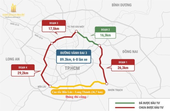 Bản đồ quy hoạch tuyến vành đai 3 TP.Hồ Chí Minh