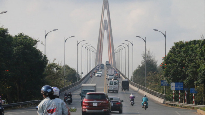 Cầu Rạch Miễu nối hai tỉnh Tiền Giang và Bến Tre