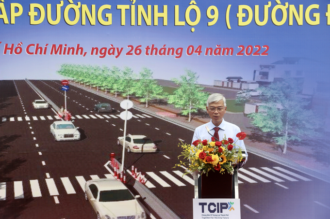 Ông Võ Văn Hoan - Phó Chủ tịch UBND TP. Hồ Chí Minh phát biểu tại buổi lễ 
