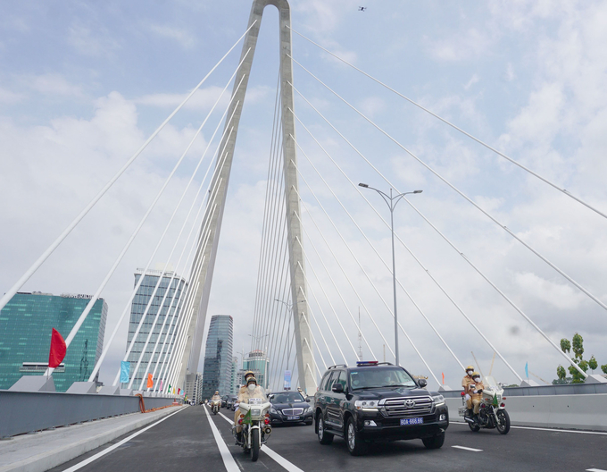 Cầu Thủ Thiêm 2 chính thức được thông xe rút ngắn thời gian lưu thông từ Quận 1 và TP.Thủ Đức.