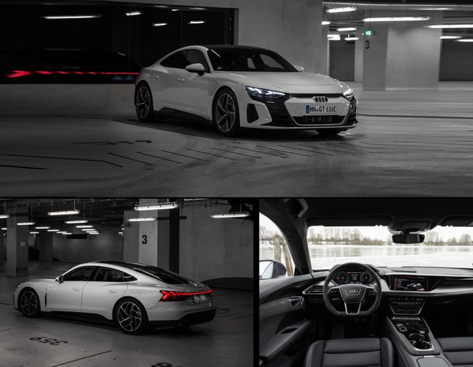 Audi e-tron GT mang kiểu dáng coupe 4 cửa tương tự Porsche Taycan. (Ảnh: Audi)

