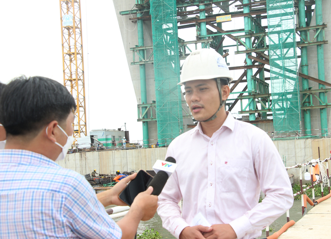 Ông Nguyễn Xuân Thắng – Phó Giám đốc Điều hành dự án cầu Mỹ Thuận 2 thông tin về tiến độ các gói thầu đang triển khai thi công.