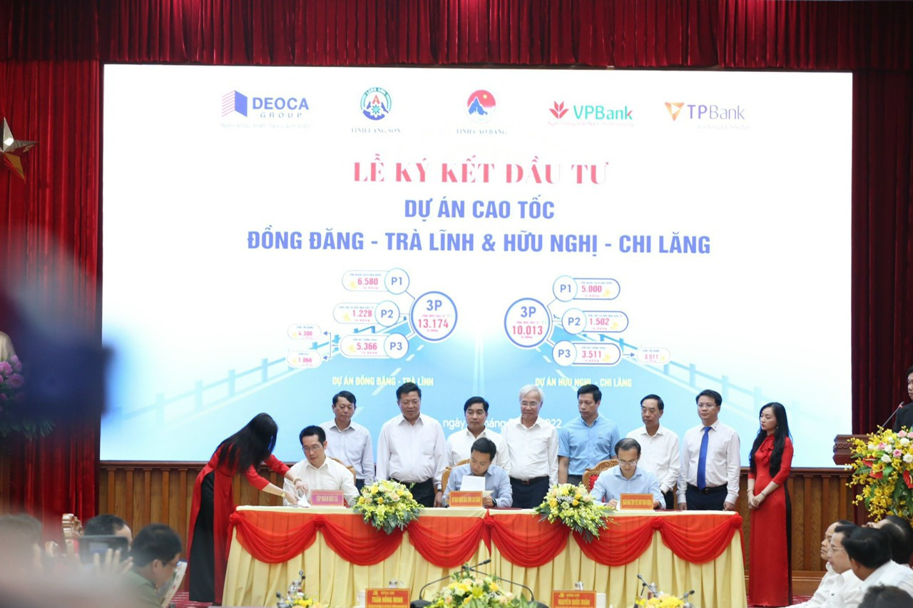 Kỹ kết hợp đồng đầu tư dự án cao tốc Đồng Đăng – Trà Lĩnh