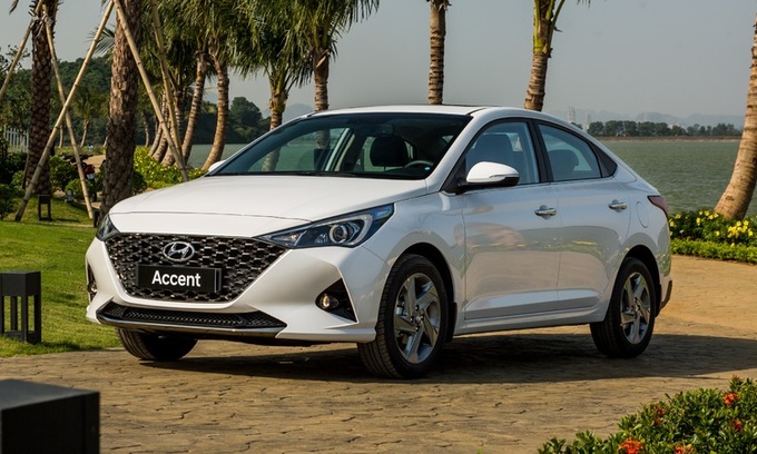 Hyundai Accent giữ vị trí thứ 3.