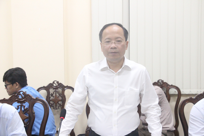 Thứ trưởng Bộ GTVT Nguyễn Duy Lâm tại buổi làm việc với UBND tỉnh Đồng Tháp