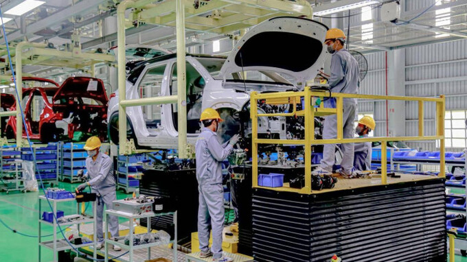Sản xuất ô tô tại nhà máy Thaco tháng 4/2022

