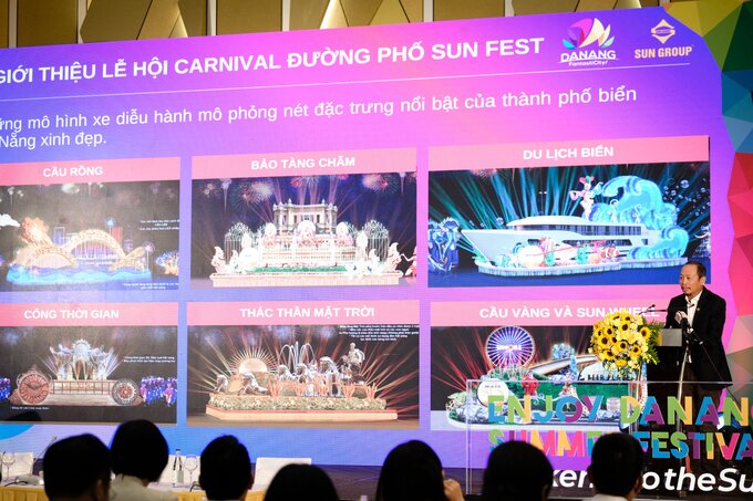 Ông Phạm Hoàng Nam - Trưởng ban sáng tạo Tập đoàn Sun Group chia sẻ tại sự kiện.