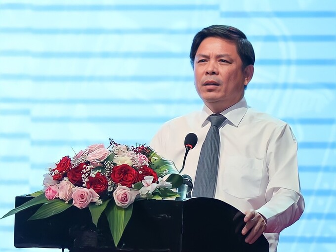 Bộ trưởng GTVT Nguyễn Văn Thể phát biểu tại Hội nghị