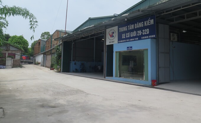 Trung tâm Đăng kiểm xe cơ giới 29-32D có địa chỉ tại đường Pháp Vân, quận Hoàng Mai, Hà Nội.