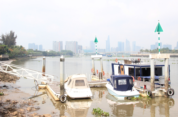 Bến du thuyền Cao Dương 2 trên sông Sài Gòn (phường Bình An, TP. Thủ Đức) chưa dám đầu tư vì chưa được cấp phép lâu dài
