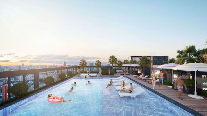 Bể bơi Rooftop - Không gian thư giãn tuyệt vời của cả gia đình

