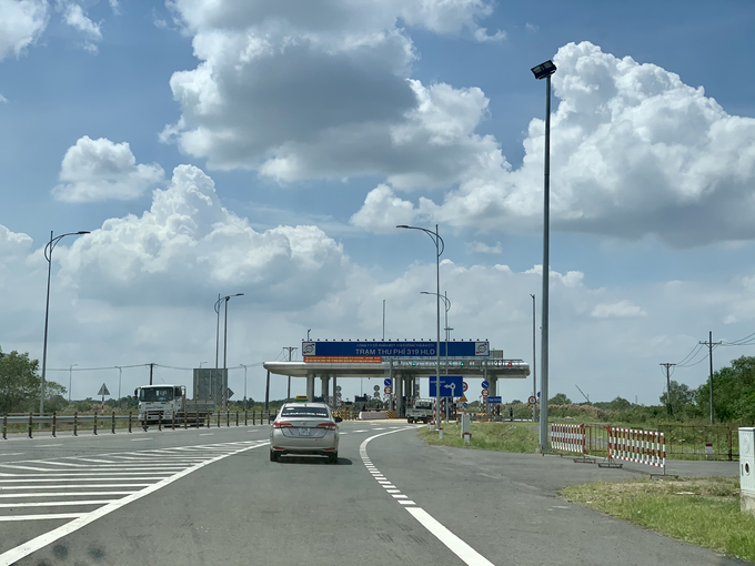 Trạm thu phí tuyến 319 nối từ Nhơn Trạch vào cao tốc TPHCM- Long Thành