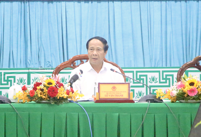 Phó Thủ tướng Lê Văn Thành, chủ trì buổi hội nghị
