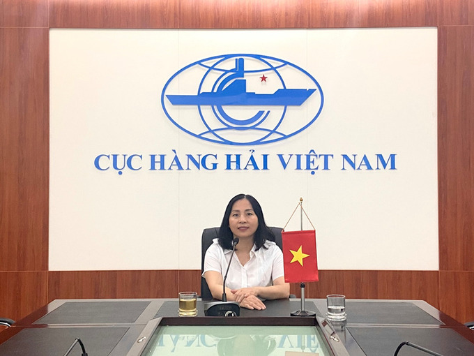 Bà Trần Thị Tuyết Mai Anh, Trưởng phòng Hợp tác quốc tế - IMO, Cục Hàng hải Việt Nam