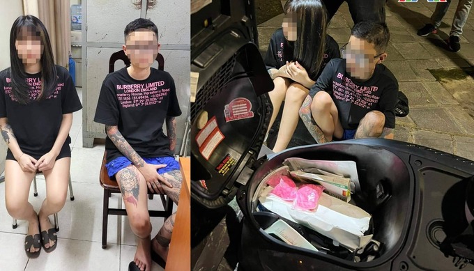 Cảnh sát 141 Công an TP Hà Nội phát hiện 2 thiếu niên mang theo gần 400 viên ma tuý tổng hợp.