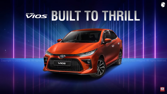 Toyota Vios 2023, với thiết kế ấn tượng về ngoại thất và nội thất.