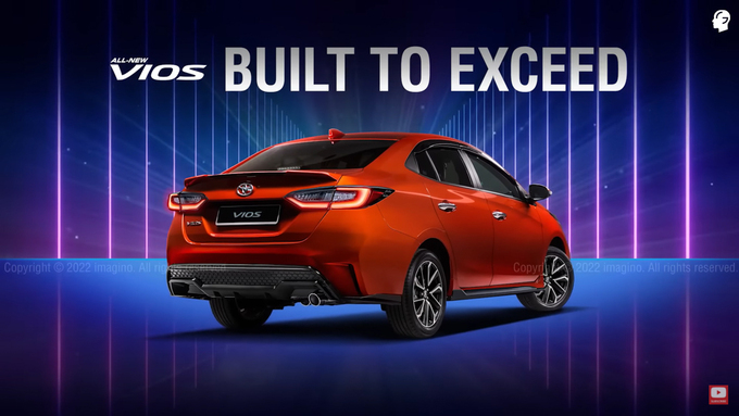 Toyota Vios 2023 thế hệ mới sẽ được cho ra mắt vào ngày 9/8 .
