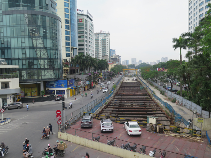 Gói thầu ga ngầm và đoạn ngầm tuyến đường sắt đô thị Hà Nội sắp được thi công trở lại.