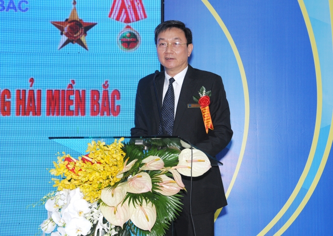 Tổng giám đốc Tổng công ty Lưu Văn Quảng phát biểu tại buổi lễ